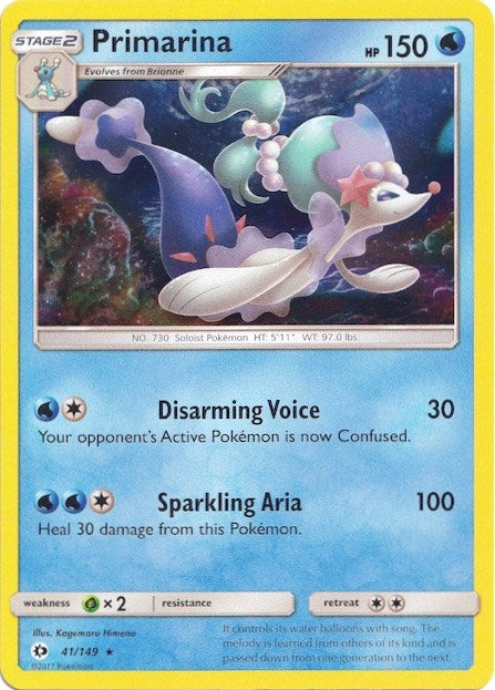 Primarina 41 149 Water Web Holo (041/149) [MCAP]