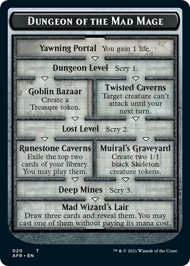 Dungeon of the Mad Mage Token AFR (20) [OVER]