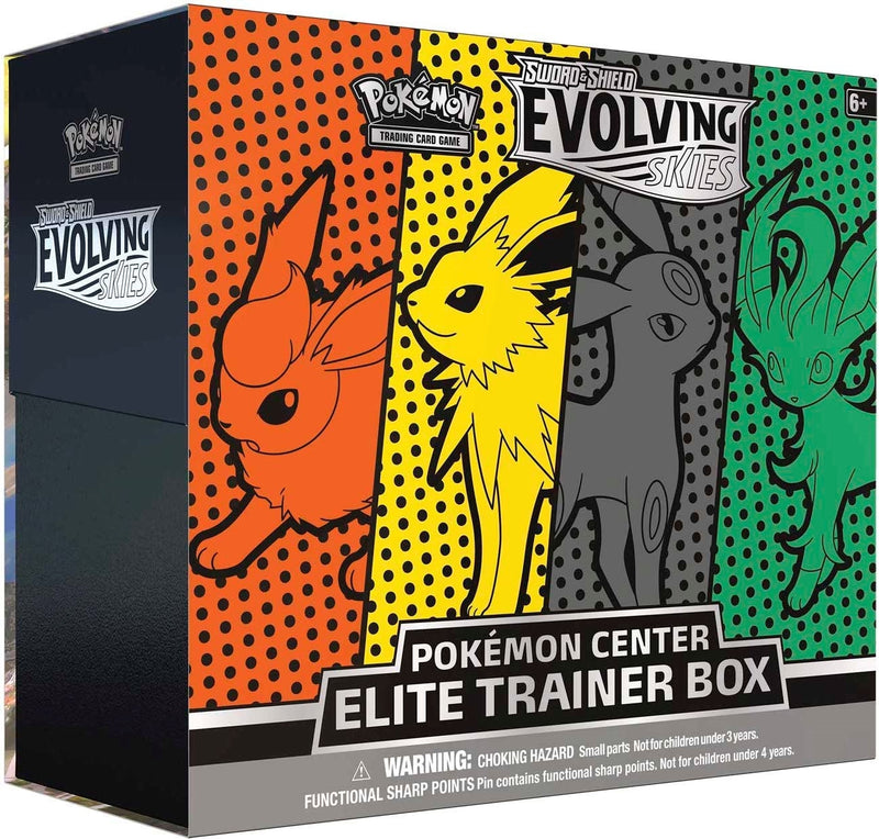 Evolving Skies Pokemon Center Elite Trainer Box Jolteon Flareon Umbreon Leafeon Exclusive [SWSH07]
