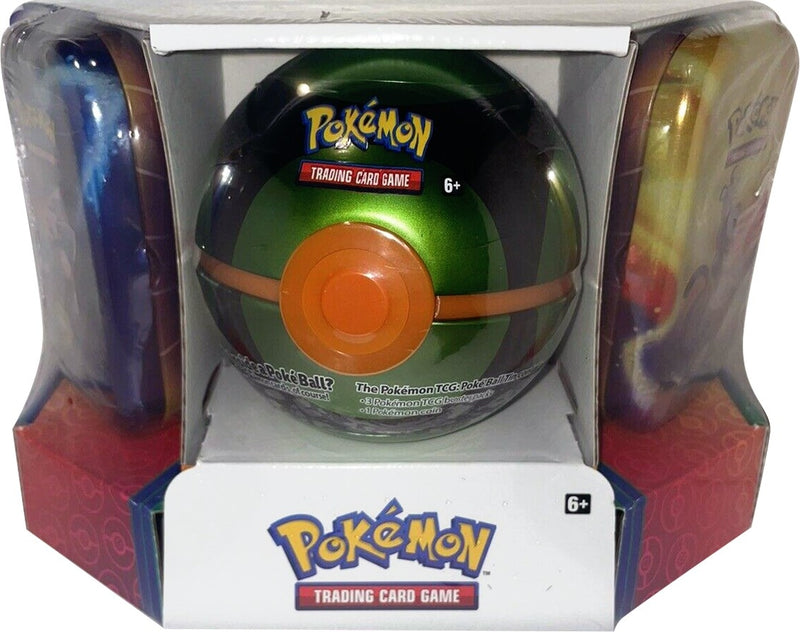 Pokemon Poke Ball Tin plus 2 Kanto Power Mini Tins Dusk Ball [MCAP]