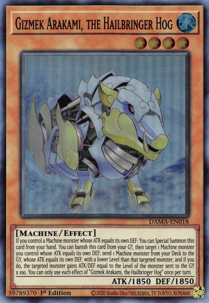 Gizmek Arakami the Hailbringer Hog (DAMA-EN018) [DAMA]