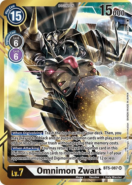 Image for Omnimon Zwart (Alternate Art - As'Maria) [Battle of Omni]