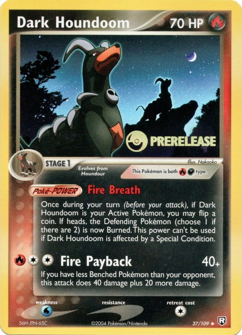 Dark Houndoom 37 109 Prerelease (37/109) [PR]