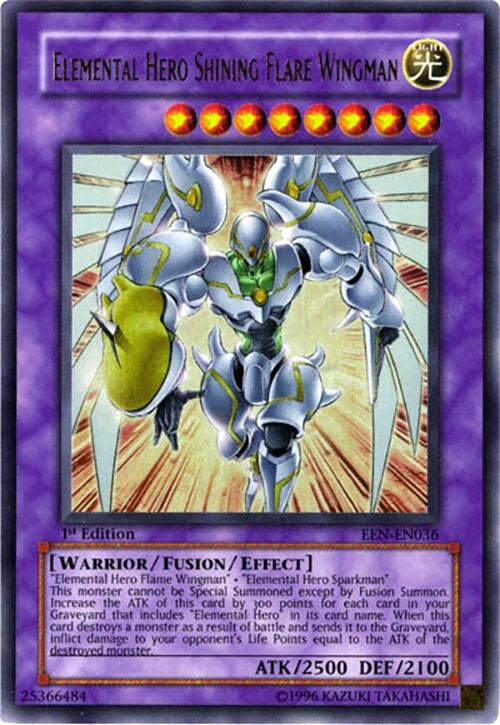 Elemental HERO Shining Flare Wingman [EEN-EN036] Ultra Rare