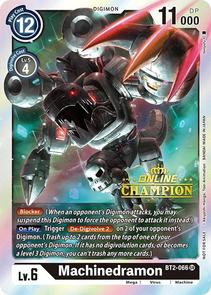 Image for Machinedramon - BT2-066 (2021 Championship Online Regional) [Online Champion] [Release Special Booster]