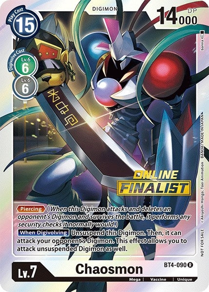 Image for Chaosmon - BT4-090 (2021 Championship Online Regional) [Online Finalist] [Great Legend]