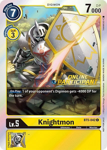 Image for Knightmon - BT5-042 (2021 Championship Online Regional) [Online Participant] [Battle of Omni]