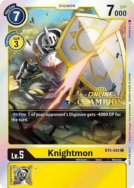 Image for Knightmon - BT5-042 (2021 Championship Online Regional) [Online Champion] [Battle of Omni]