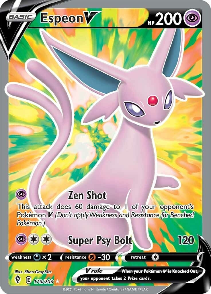 Espeon V Full Art (179/203) [SWSH07]