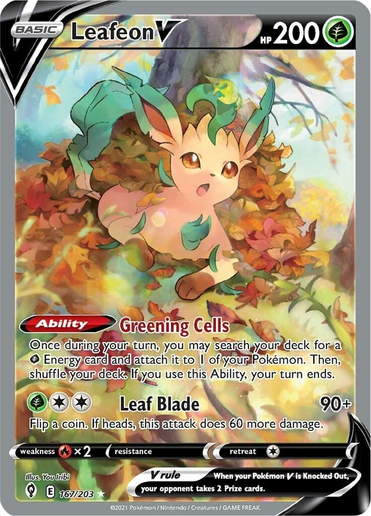 Leafeon V Alternate Full Art (167/203) [SWSH07]