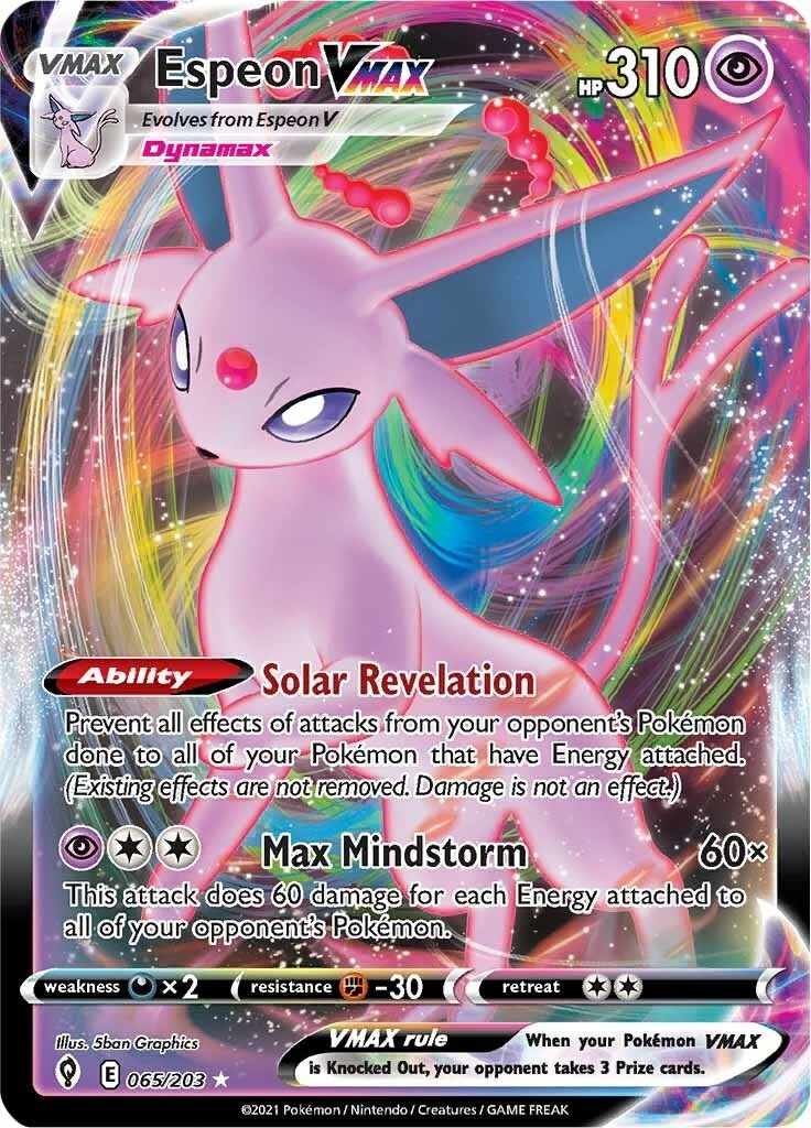Espeon VMAX (065/203) (SWSH07: Evolving Skies)