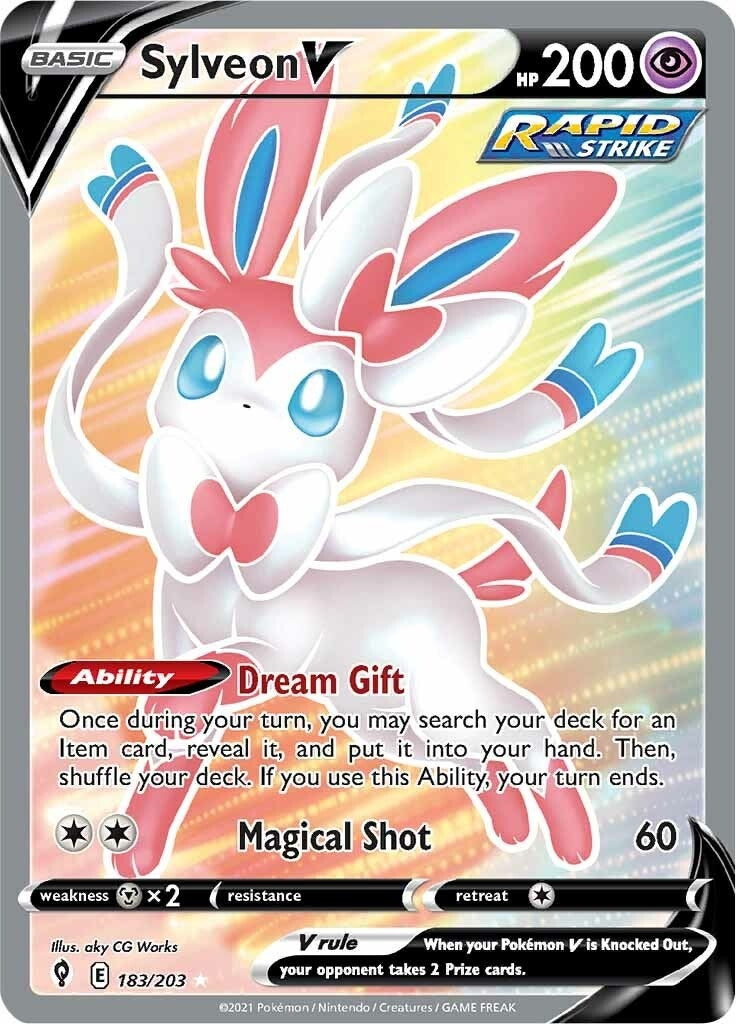 Sylveon V Full Art (183/203) [SWSH07]