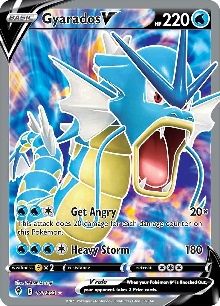 Gyarados V Full Art (171/203) [SWSH07]