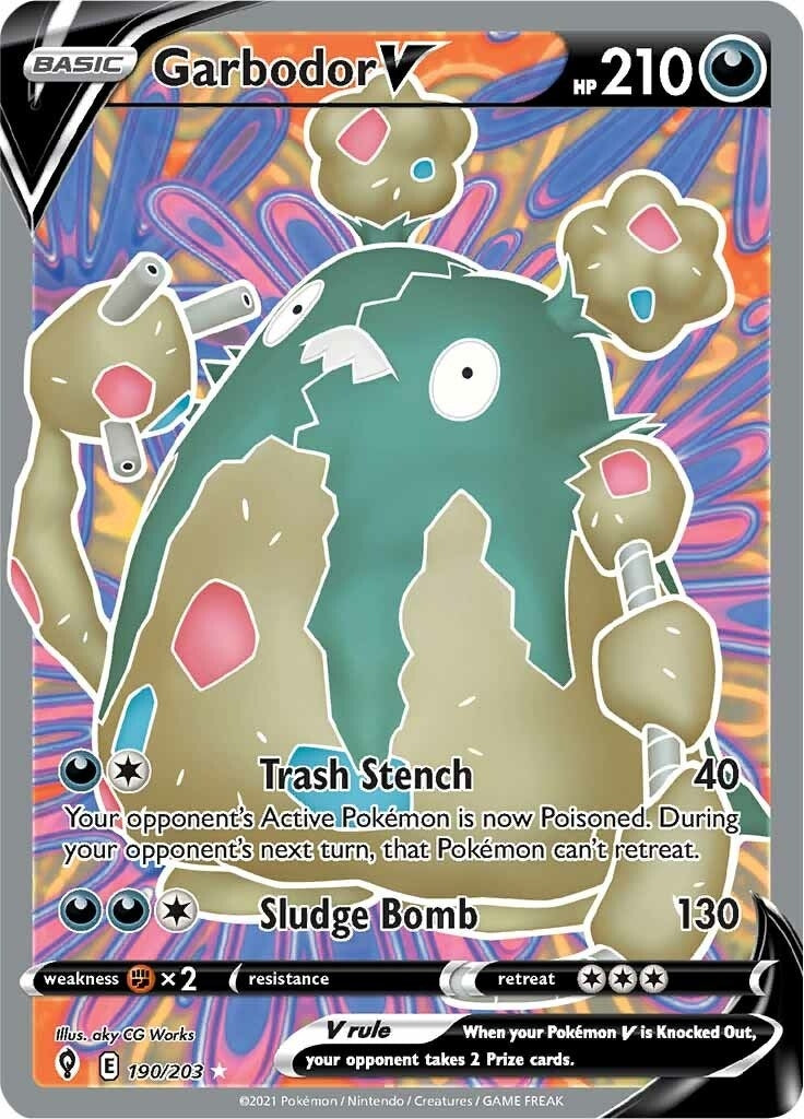 Garbodor V Full Art (190/203) [SWSH07]