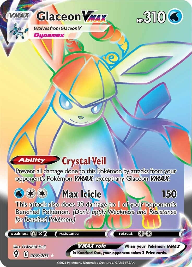 Glaceon VMAX Secret (208/203) [SWSH07]