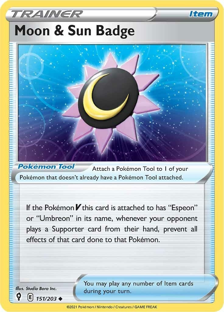 Moon and Sun Badge (151/203) [SWSH07]