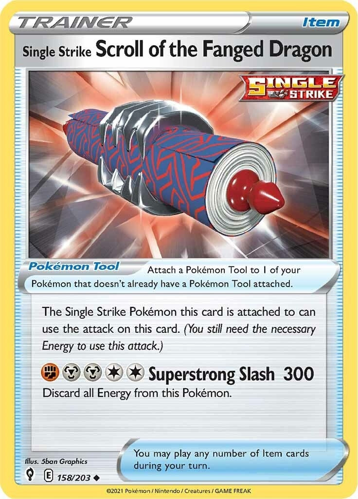 Single Strike Scroll of the Fanged Dragon (158/203) [SWSH07]