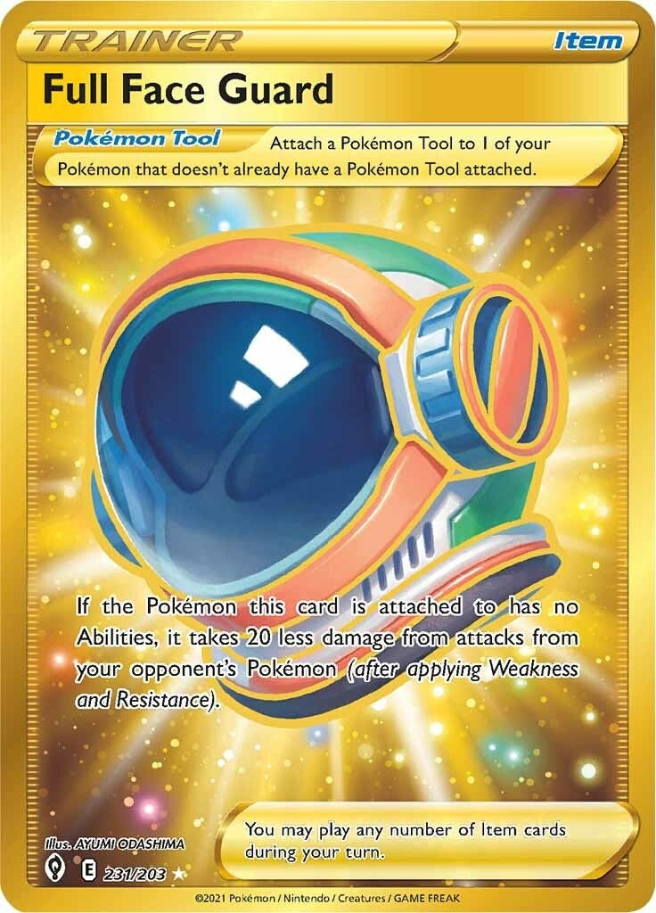 Full Face Guard (Secret) (231/203) (SWSH07: Evolving Skies)