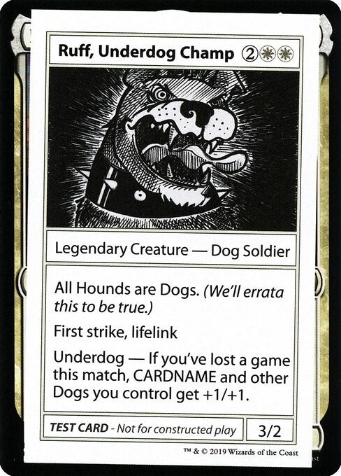 Ruff Underdog Champ No PW Symbol [CMB1]