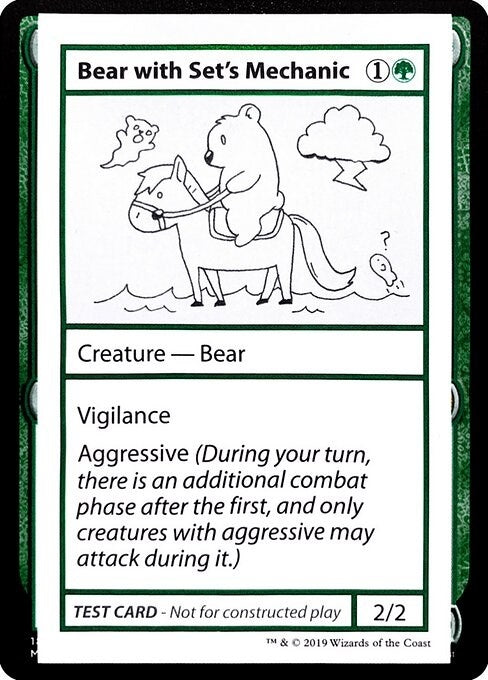 Bear with Sets Mechanic No PW Symbol [CMB1]