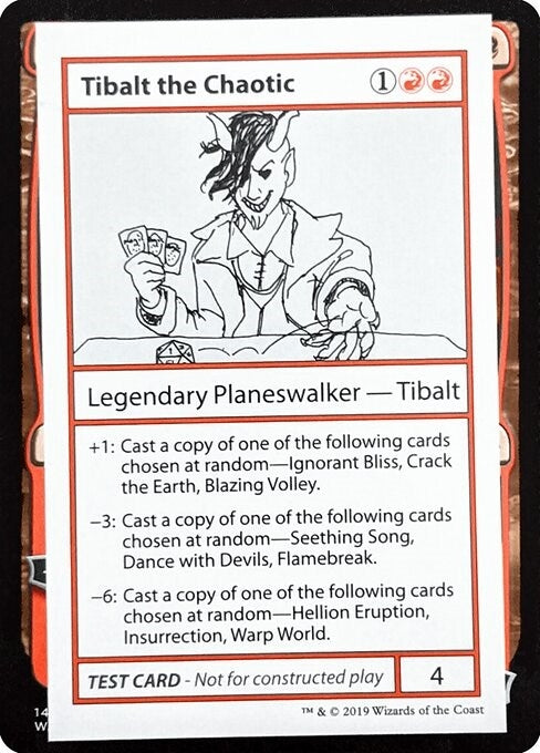 Tibalt the Chaotic No PW Symbol [CMB1]