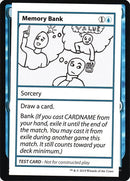 Memory Bank (2021 Edition) [Mystery Booster Playtest Cards]
