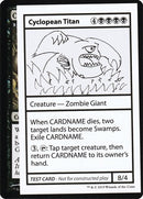 Cyclopean Titan (2021 Edition) [Mystery Booster Playtest Cards]