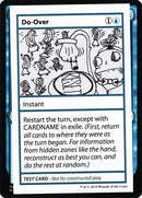 Do-Over (2021 Edition) [Mystery Booster Playtest Cards]
