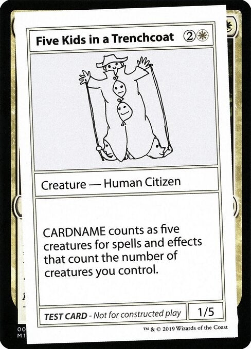 Five Kids in a Trenchcoat (2021 Edition) [Mystery Booster Playtest Cards]