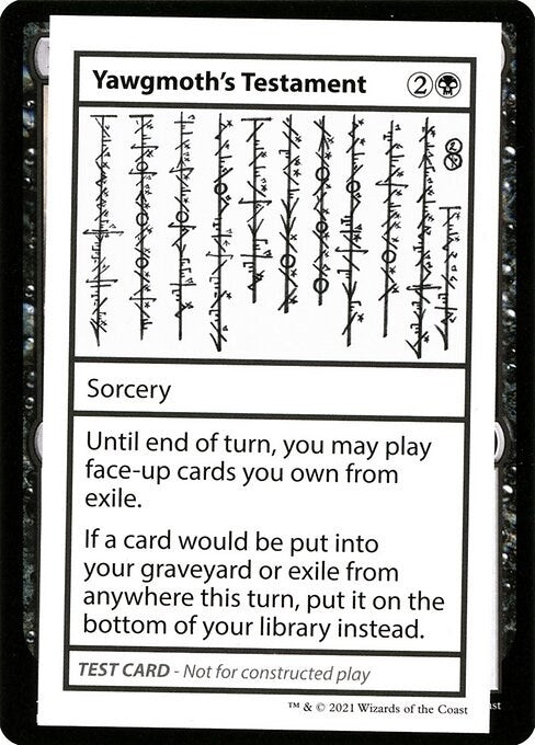 Yawgmoths Testament No PW Symbol [CMB1]