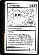 Xyru Specter No PW Symbol [CMB1]