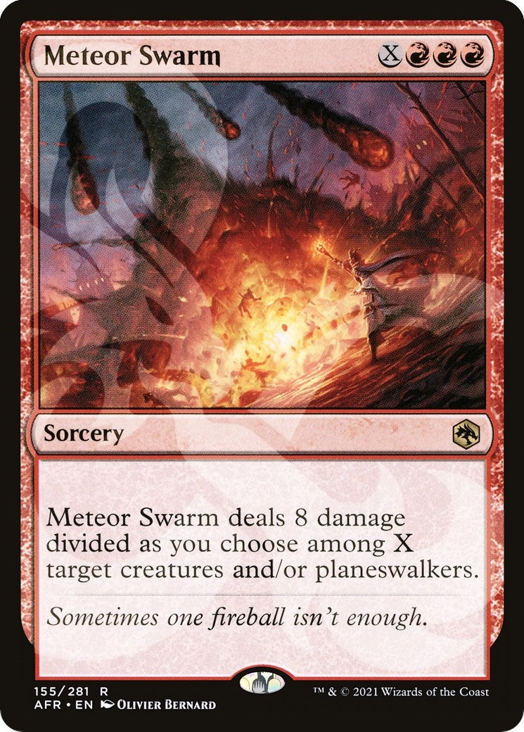 Meteor Swarm (Ampersand Promo) [Dungeons & Dragons: Adventures in the Forgotten Realms Promos]