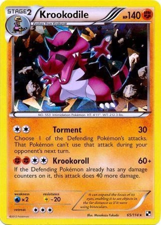 Krookodile 65 114 Cracked Ice Holo (065/114) [BLE]