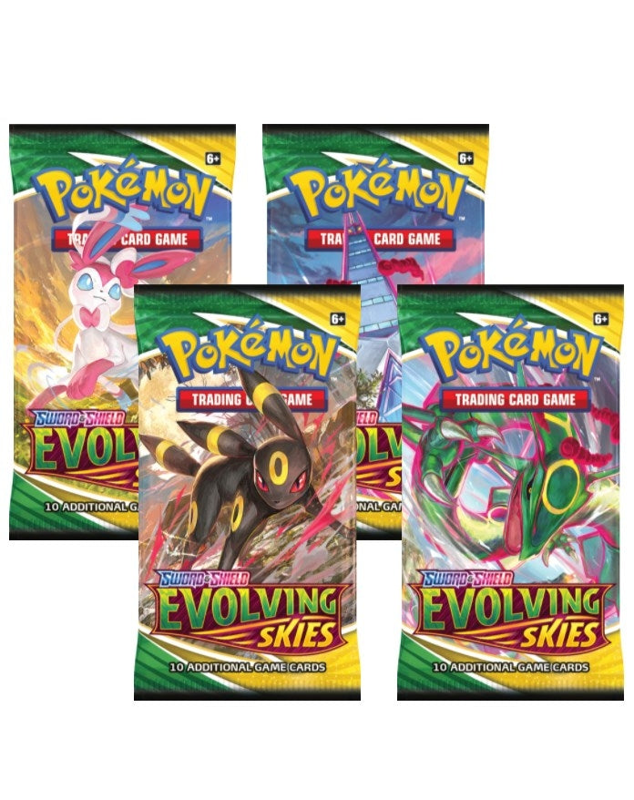 Evolving Skies Booster Pack Art Bundle Set of 4 [SWSH07]