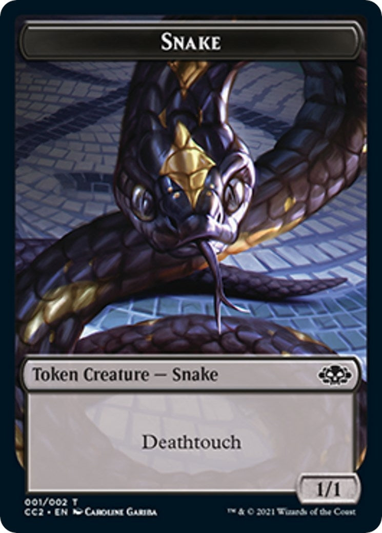 Snake Zombie Double Sided Token [CC2]