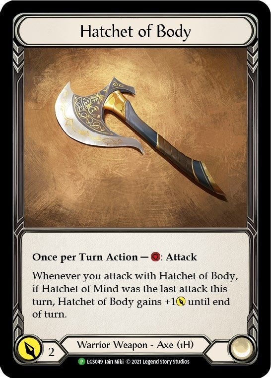 Hatchet of Body (LGS049) [PR]