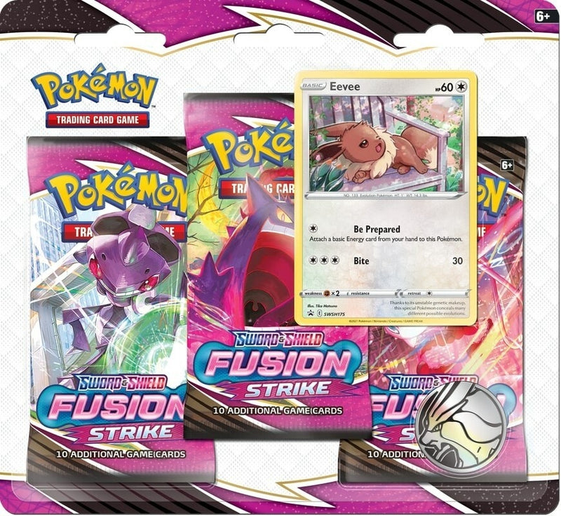 Fusion Strike 3 Pack Blister Eevee [SWSH08]