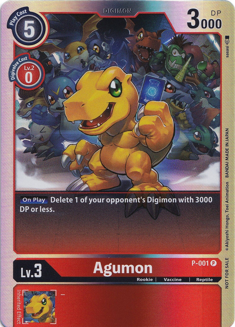 Image for Agumon - P-001 (Rainbow Foil) [Digimon Promotion Cards]