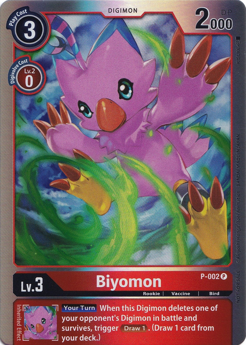 Image for Biyomon - P-002 (Rainbow Foil) [Digimon Promotion Cards]