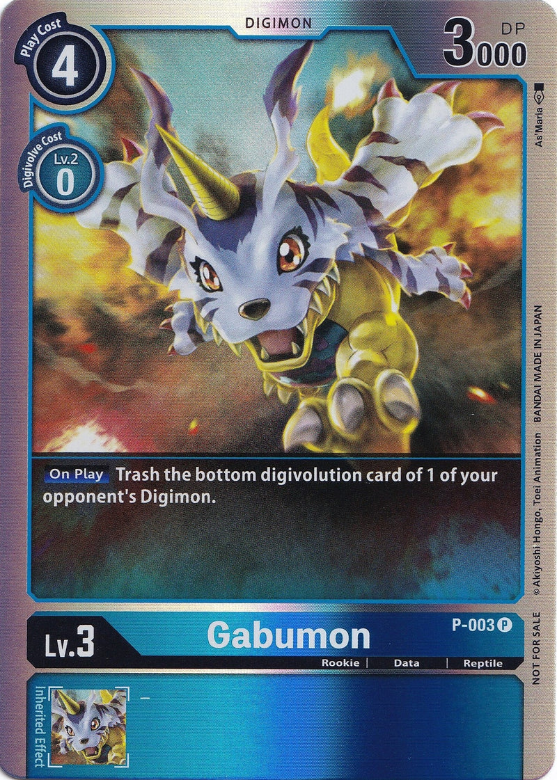 Image for Gabumon - P-003 (Rainbow Foil) [Digimon Promotion Cards]