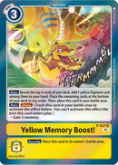 Image for Yellow Memory Boost! [Digimon Promotion Cards]