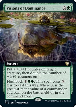 Visions of Dominance (Extended Art) [Innistrad: Midnight Hunt Commander]