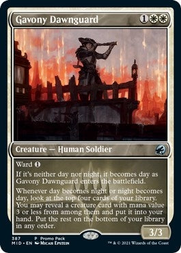 Gavony Dawnguard (Promo Pack) [Innistrad: Midnight Hunt Promos]