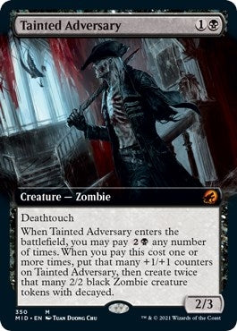 Tainted Adversary Extended Art (350) [MID]