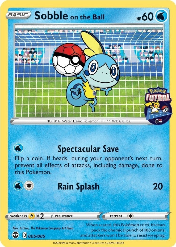 Sobble on the Ball 005 005 Pokemon Futsal (005/005) [MCAP]