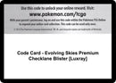 Code Card Evolving Skies Premium Checklane Blister Luxray [SWSH07]