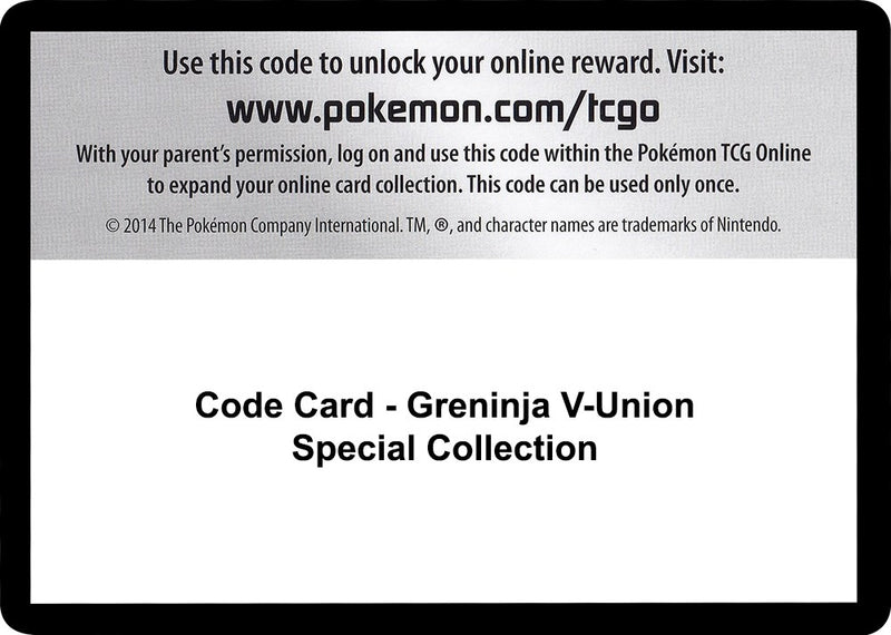 Code Card Greninja V UNION Special Collection [SWSH07]