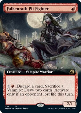 Falkenrath Pit Fighter Extended Art (354) [MID]