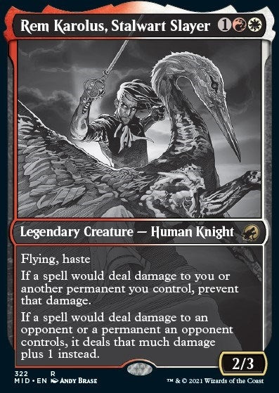 Rem Karolus, Stalwart Slayer (Showcase Eternal Night) [Innistrad: Midnight Hunt]