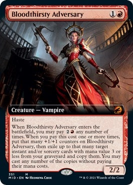 Bloodthirsty Adversary Extended Art (351) [MID]